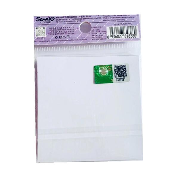 Sanrio Kuromi Memo Pad, 3” Kawaii Notepad, Purple With Cherries LAST ONE - Picture 2 of 2